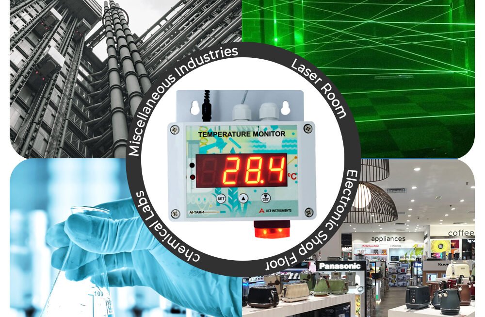 Buy Ace AI-TAM1 Temperature Monitor with Buzzer | Instrukart